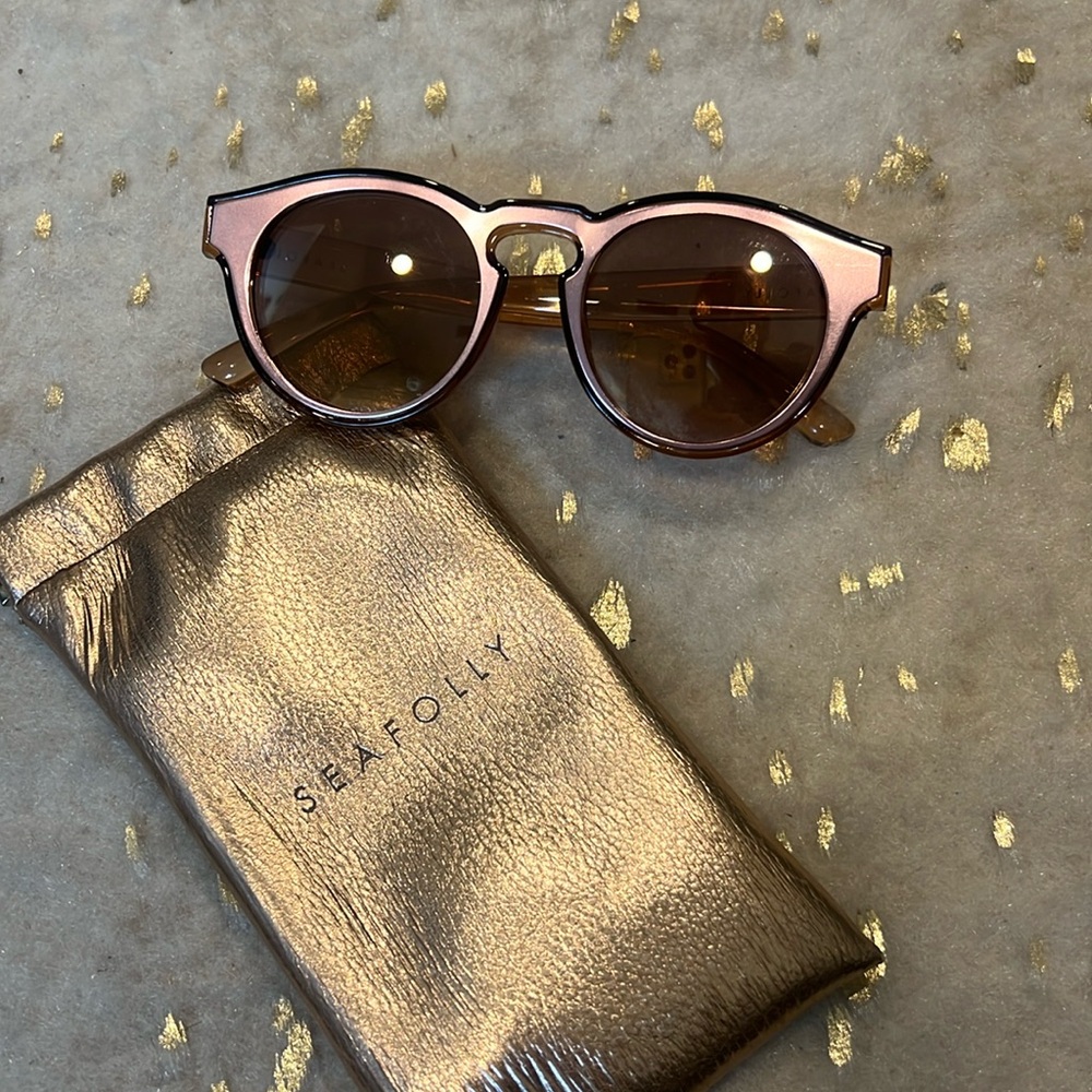 Sunglasses! Pink with amber lenses.  Great condition.  Smoke free home